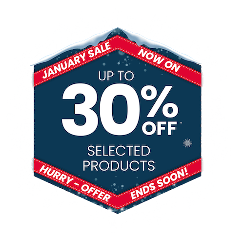 January sale now on - up to 30% off selected products