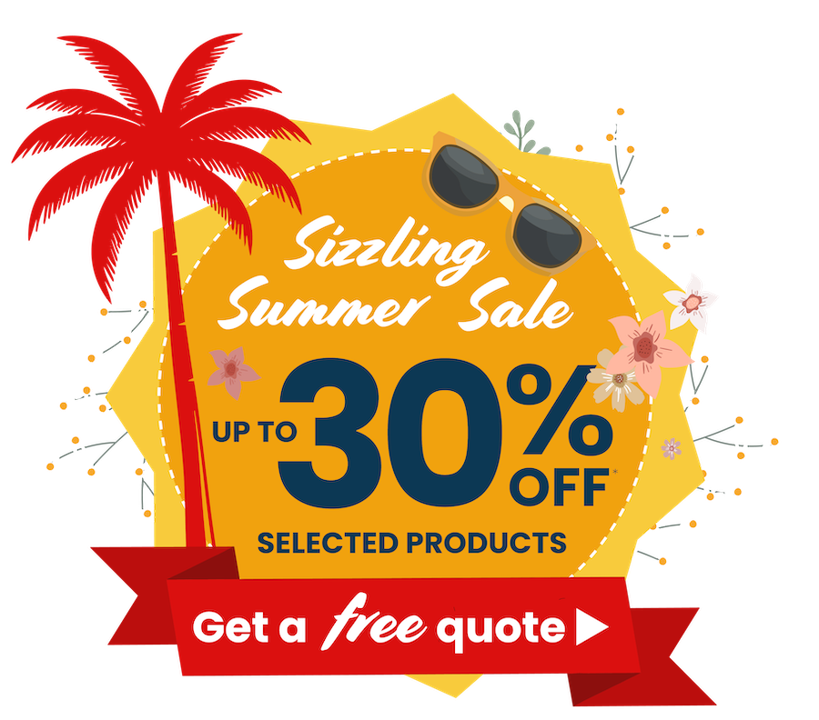 Summer sale now on - up to 30% off selected products