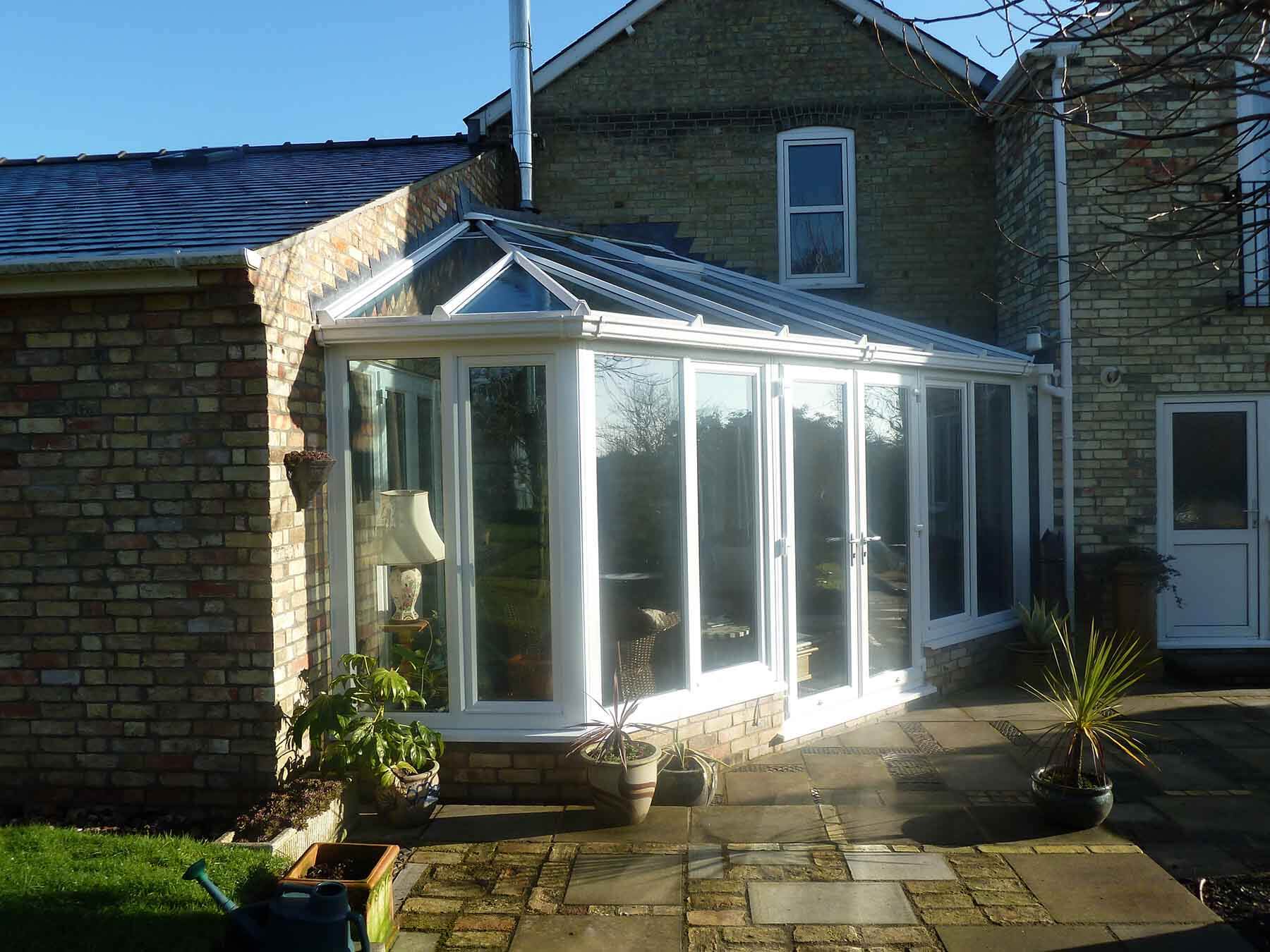 small white conservatory