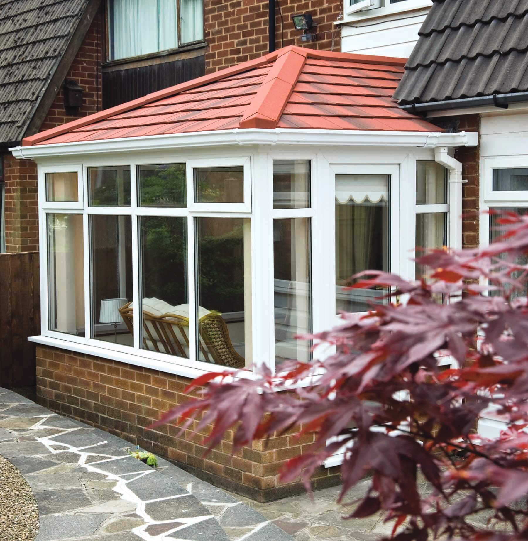 small tiled roof conservatory