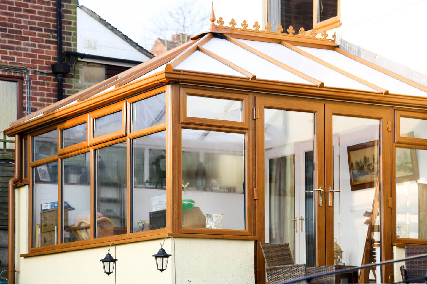 brown edwardian conservatory